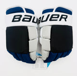 Nearly New Custom Tampa Bay Lightning Reverse Retro Bauer Pro Series Hockey Gloves-14"-Single Layer Palms