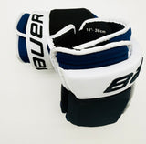 Nearly New Custom Tampa Bay Lightning Reverse Retro Bauer Pro Series Hockey Gloves-14"-Single Layer Palms