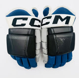 Custom Tampa Bay Lightning Reverse Retro CCM HG97 Hockey Gloves-14"-Single Layer Palms