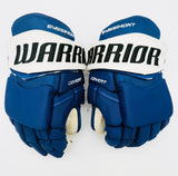 Custom Tampa Bay Lightning Warrior Covert QRE Pro Hockey Gloves-14"-Single Layer Palms-Cut Thumbs