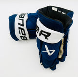 Custom Tampa Bay Lightning Bauer Vapor Hyperlite Hockey Gloves-14"-Single Layer Palms-Cut Thumbs