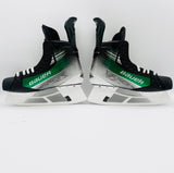 Nearly New Custom Green Bauer Vapor Hyperlite 2 Hockey Skates-11 5/8 L 11 1/8 R D/A-296-Fly Ti-No Insoles