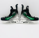 Nearly New Custom Green Bauer Vapor Hyperlite 2 Hockey Skates-11 5/8 L 11 1/8 R D/A-296-Fly Ti-No Insoles