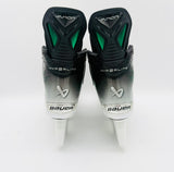 Nearly New Custom Green Bauer Vapor Hyperlite 2 Hockey Skates-11 5/8 L 11 1/8 R D/A-296-Fly Ti-No Insoles