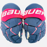 New Custom Team USA Bauer Supreme Machs Hockey Gloves-13"-Single Layer Palms-Floating Cuff