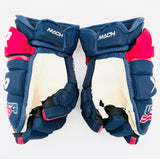 New Custom Team USA Bauer Supreme Machs Hockey Gloves-13"-Single Layer Palms-Floating Cuff