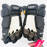 New ECHL Charolette Checkers Black CCM HGP43PP Hockey Gloves-14"-Single Layer Palms