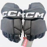 New NHL Pro Stock Black CCM HGTKPP Hockey Gloves-15"-Single Layer Palms