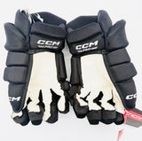 New NHL Pro Stock Black CCM HGTKPP Hockey Gloves-15"-Single Layer Palms