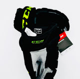 New NHL Pro Stock CCM HG12 Hockey Gloves-14"-Grey Palms