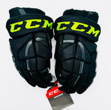 New NHL Pro Stock CCM HG12 Hockey Gloves-14"-Grey Palms