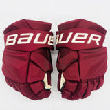 New Arizona Coyotes Bauer Vapor Hyperlite Hockey Gloves-13"-Single Layer Palms-Poron Inserts
