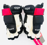 New Northeastern NCAA Stock CCM HG97XP Hockey Gloves-12"-Single Layer Palms