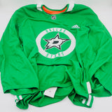 New Dallas Stars MIC Adidas Practice Hockey Jersey-Green-58