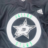 New Dallas Stars MIC Adidas Practice Hockey Jersey-Black-58 Goalie