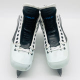 Custom White & Black True Custom Pro Goalie Skates-10 D/A-Shift DLC Black Steel