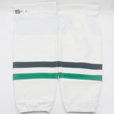 Dallas Stars Pro Stock Adidas Game Socks-Kevlar Backing-XL+-White