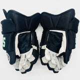 Game Used Custom Matt Duchene Warrior Hockey Gloves-14"-Digital Palms-Leather Palm Patch