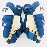 New Tampa Bay Lightning Bauer Supreme Mach Hockey Gloves-13"-Single Layer Palms-No Inserts