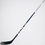 New Custom Blue CCM JetSpeed FT6 Pro-RH-85-Mackinnon Pro Curve-Grip W/ Bubble Texture