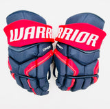 New CBJ Warrior Covert QRE PRO Team Hockey Gloves-14"-Grey Palms-Floating Cuffs