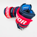 New CBJ Warrior Covert QRE PRO Team Hockey Gloves-14"-Grey Palms-Floating Cuffs