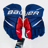 TEAM CZECH OLYMPIC Bauer Vapor 2X Pro Hockey Gloves 14" W/ Single Layer Palms