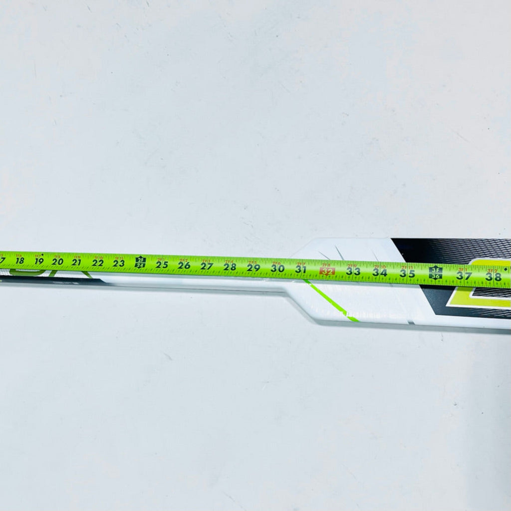 Custom Gold/Black/White Bauer Vapor Hyperlite Goalie Hockey Stick 28" Paddle (As Measured)-Regular