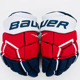 Washington Capitals Bauer Supreme Ultrasonic Hockey Gloves-14"-Zero Cuff-Single Layer Palms